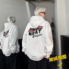 现货WY629-P45高克重磅连帽加绒卫衣男美式高街潮牌外套a，女装短外套，电商A456（原C415）