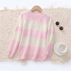 休闲秋冬七针拼色扭花儿童羊绒衫简约百搭时尚，童装儿童羊绒衫，跳跳羊儿童羊绒衫