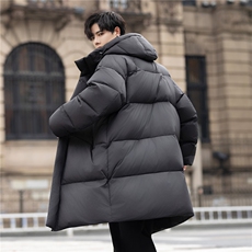 加厚连帽羽绒服冬装新款中长款白鸭绒羽绒外套男9137-P620控1038，男装羽绒服，电商A355（原A415）