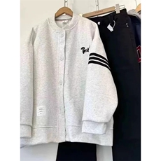 美式三条杠棒球服外套男女春秋季新款潮流百搭情侣夹克JK06P48，男装夹克，星座1013-5