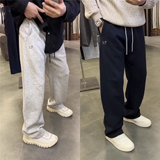 秋季新款曼巴棉男士休闲裤时尚潮流小狗刺绣卫裤宽松运动直筒长裤，男装休闲裤，星座506A