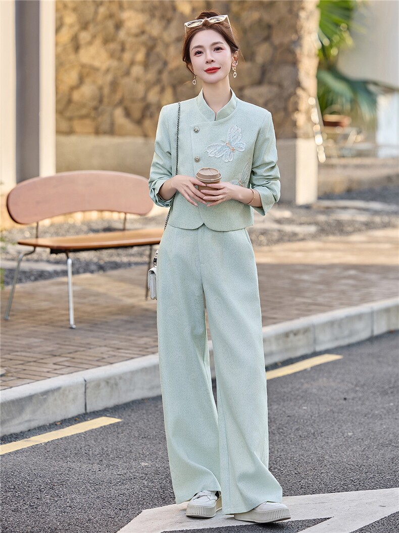 2026春季新款淑女气质御姐炸街两件套套装,女装套装/套裙,伊仟回