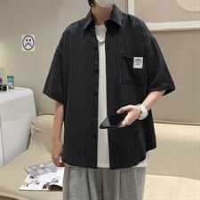 短袖衬衫春款男港风潮流C8803P28，男装衬衫，星座1116-2