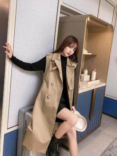 现货 秋款上新 长款马甲。，女装马夹，雪莉雷拉