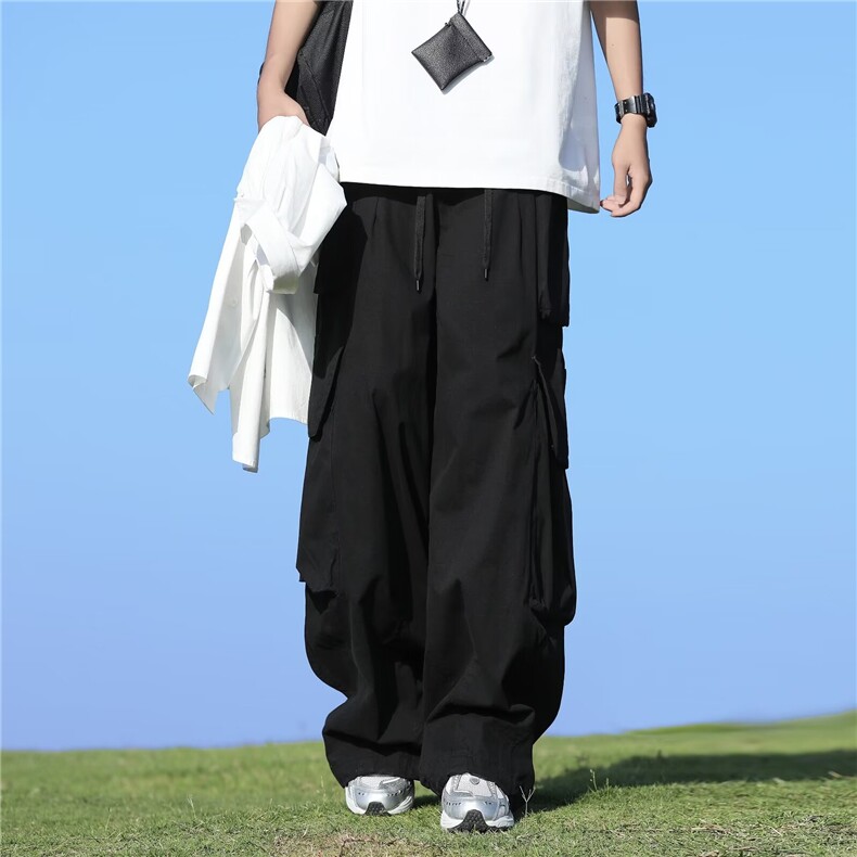 夏季多口袋工装长裤男日系复古户外速干百搭休闲裤KQ111,男装休闲裤,星座1116A-1（原606A）