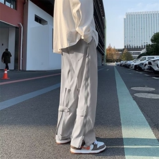 春秋潮牌冲锋裤男士日系工装机能休闲长裤宽松直筒运动裤子-K2520，男装休闲裤，星座601-2