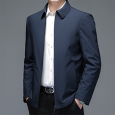 冬季新款男士翻领商务休闲羽绒服中年男装白鸭绒加厚保暖外套，男装羽绒服，电商B212（原钱塘6029）