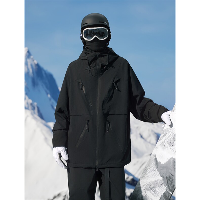 防风抗寒拉链魔术贴滑雪服男加绒保暖时尚夹克外套M19-P180控258,男装夹克,电商A001