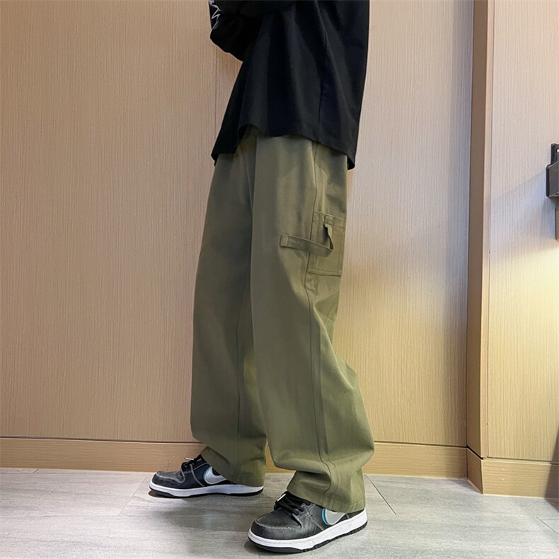 初夏直筒工装裤男士大码裤子男生宽松阔腿休闲长裤C523*P50控68,男装休闲裤,星座227-2