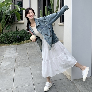 牛仔外套女宽松慵懒风2025春新款韩版宽松设计感洋气小个子上衣潮图片