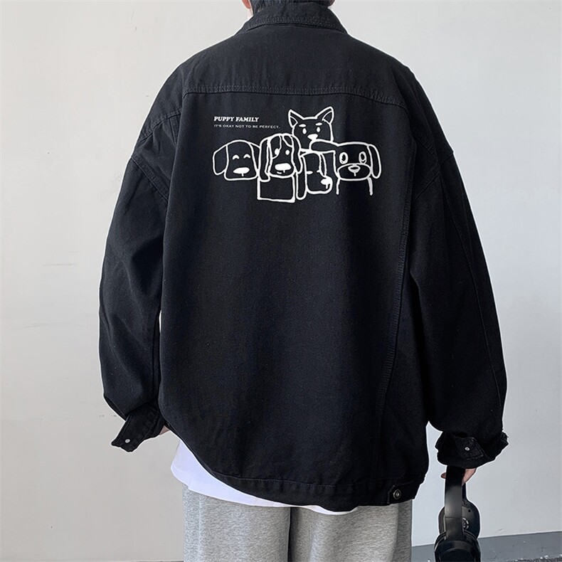 牛仔夹克男大码牛仔外套男茄克NJ77404-P60,男装夹克,电商A040