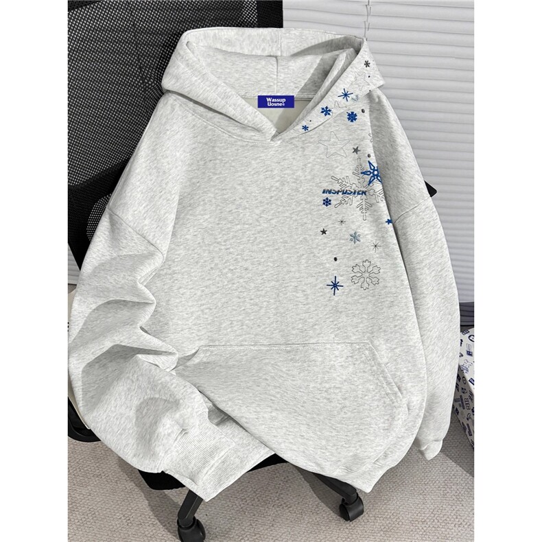 网络图WY048常规P43加绒48华棉复合全刺绣卫衣外套情侣款保暖卫衣,男装棉衣,星座302B