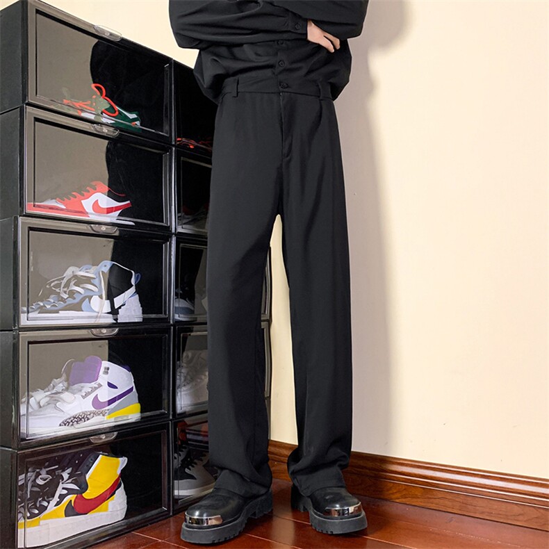 韩版痞帅男高级垂坠感直筒小西裤休闲裤KK215-P28【特价】，男装西裤，电商A007