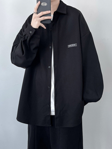 秋装新款男装长袖衬衫宽松休闲男装D321-1-DM302-P50图片