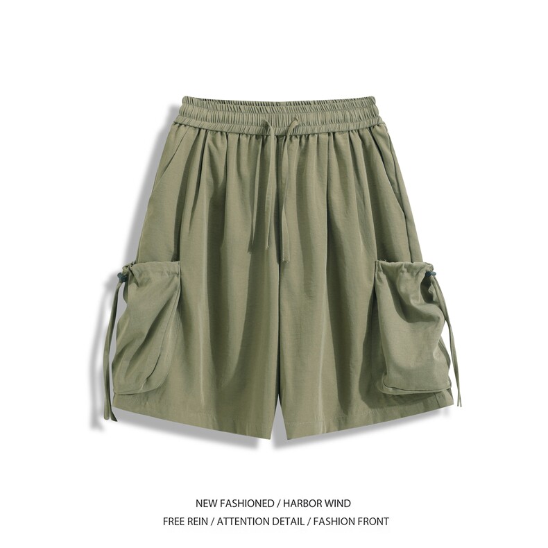 2025夏季新款户外机能大口袋冰丝宽松短裤B315-K25549-特p30控58，男装休闲裤，电商B315