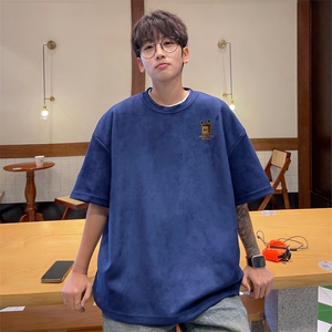 麂皮绒！重磅麂皮绒短袖t恤男JPDX204-特P 19 控38图片