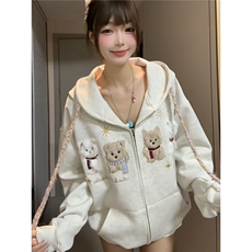 6810-P57新款连帽卫衣男女春秋季休闲百搭开衫卫衣，男装卫衣，电商B323A