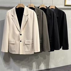 MN09-P802025新款秋季复古单排扣高级感休闲西服男女潮牌宽松，男装西服，电商B323A