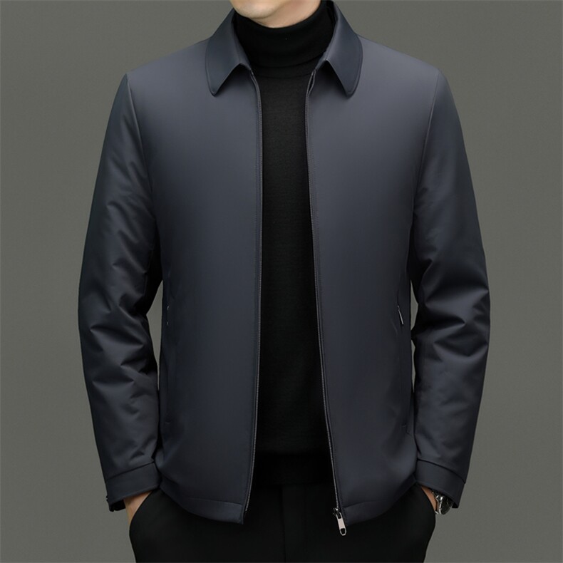 XL-YR8658新款冬季男士加厚棉服翻领保暖外套修身风衣大衣,男装风衣,电商B360