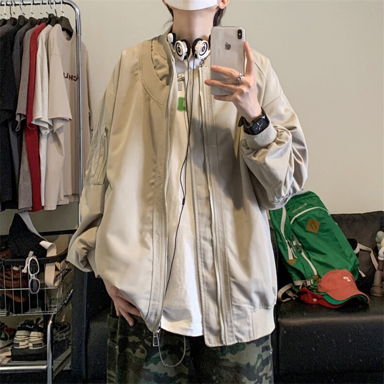 飞行员夹克男解构设计棒球领短外套男XH24-P70,男装夹克,电商B367