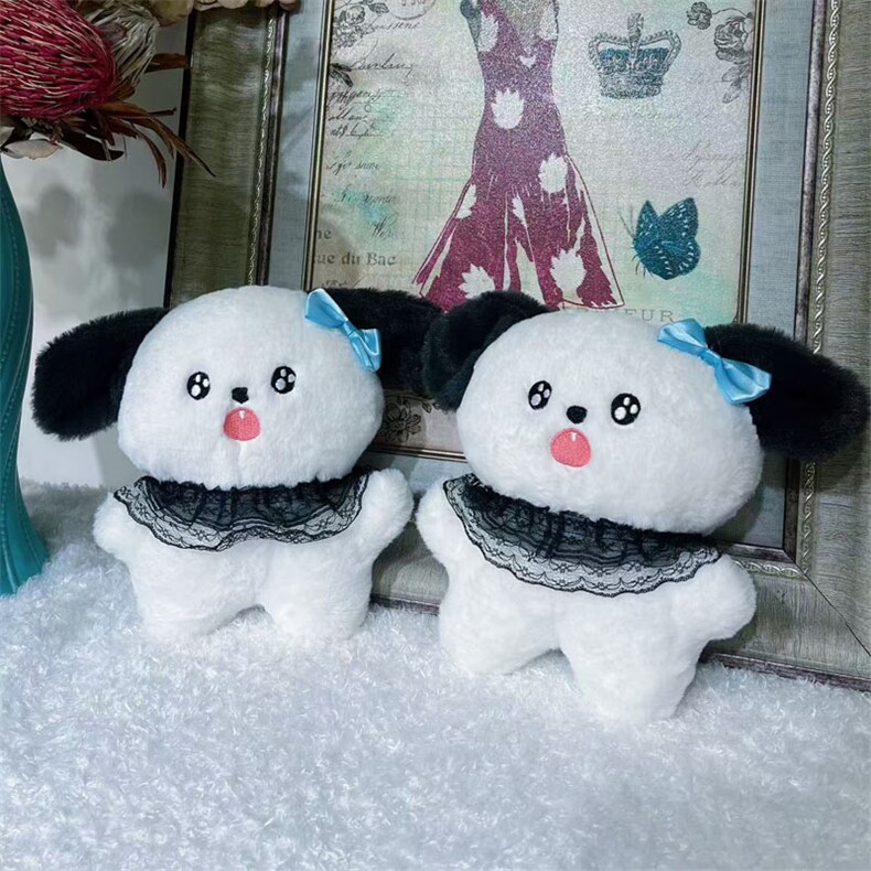 蕾丝怕啥狗，大拇指毛绒玩具