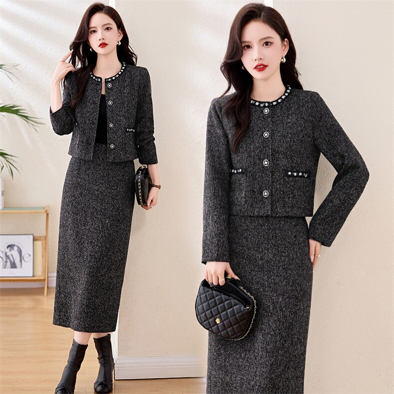 初春小香风套装2025新款爆款女名媛气质时尚高级感富家千金套装裙，女装套装/套裙，衣之秀