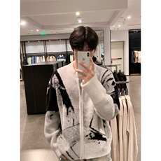 【有货】cleanfit撞色毛衣男秋冬高级痞帅开衫针织衫B06CC-特P68，男装针织衫/毛衣，星座1007（原301D）