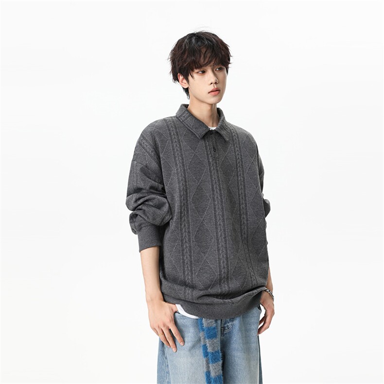 311B-1-9158-P37控69时尚高街拉链卫衣拼接宽松休闲百搭上衣,男装卫衣,星座311B-1