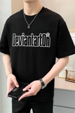 直播店主风夏纯色百搭字母T恤短袖社会小伙A236-23319-P50控70，男装T恤，电商A236