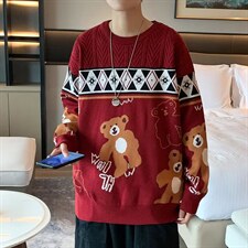 男秋冬季新款潮韩版百搭情侣毛衣针织衫外套M80P38，男装针织衫/毛衣，星座1116-2