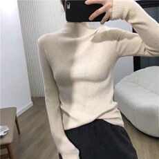 2024年秋季半高圆领长袖通勤时尚羊毛衫，女装羊毛衫，鑫之绒