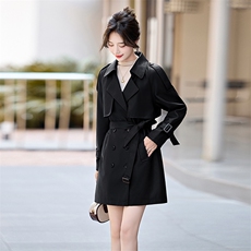 安克拉红色皮衣女2024新款小个子皮夹克秋季pu皮风衣外套女高级感，女装皮衣，美拉德工厂直营店