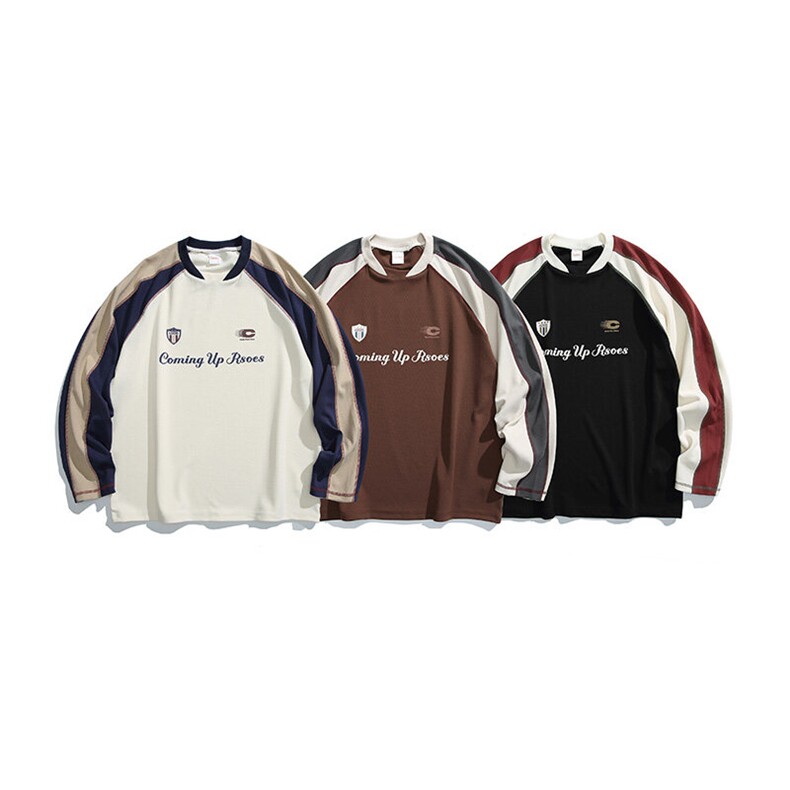 2025春季新款男装日系潮牌拼接宽松卫衣休闲外套WY636-F73，男装卫衣，电商A101（原外27）