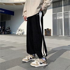 灯芯绒休闲裤男宽松休闲裤束脚裤子百搭ins港风潮男裤K0831-P35，男装休闲裤，星座308B-1