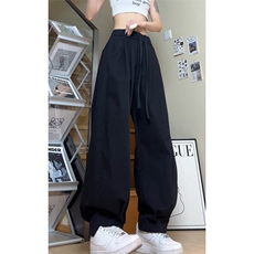 美式潮高腰显瘦宽松大码全棉休闲裤小束脚K8583-P42【特价】，男装休闲裤，电商A007