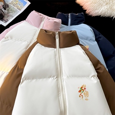 现货抖音得物可供视频三防加厚羽绒拼接棉衣外套面包棉服86659，男装棉衣，电商A486