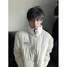 A294-P98冬季棉服外套情侣男女灯芯拼接外套棉服立领上衣，男装棉衣，星座911