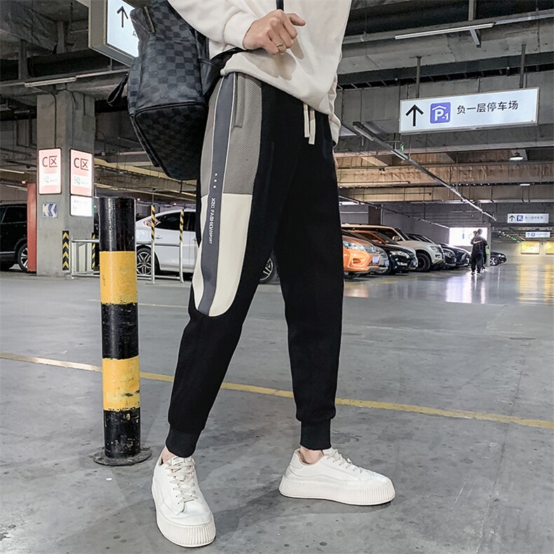 社会精神小伙加绒卫裤休闲裤运动束脚裤DS-B249-KK90-P58-加绒P68图片