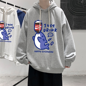 连帽卫衣男大码胖子帽衫大号运动服WY2449-P35图片