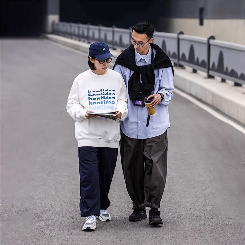 cityboy日系复古廓形条纹衬衫男女港风宽松长袖衬衣春季新款,男装衬衫,星座1210-1
