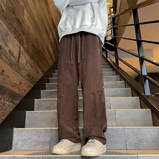 日系长裤时尚新款文艺流行夏季微弹休闲裤男潮流，男装休闲裤，星座716-4