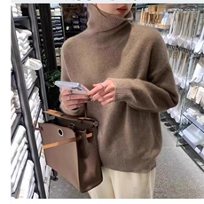 秋冬季羊毛休闲时尚通勤内搭百搭高领王菲同款羊毛衫，女装羊毛衫，圣旺供货