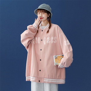 ！春季潮流宽松休闲百搭夹克情侣棒球服外套 G212 P65控88图片