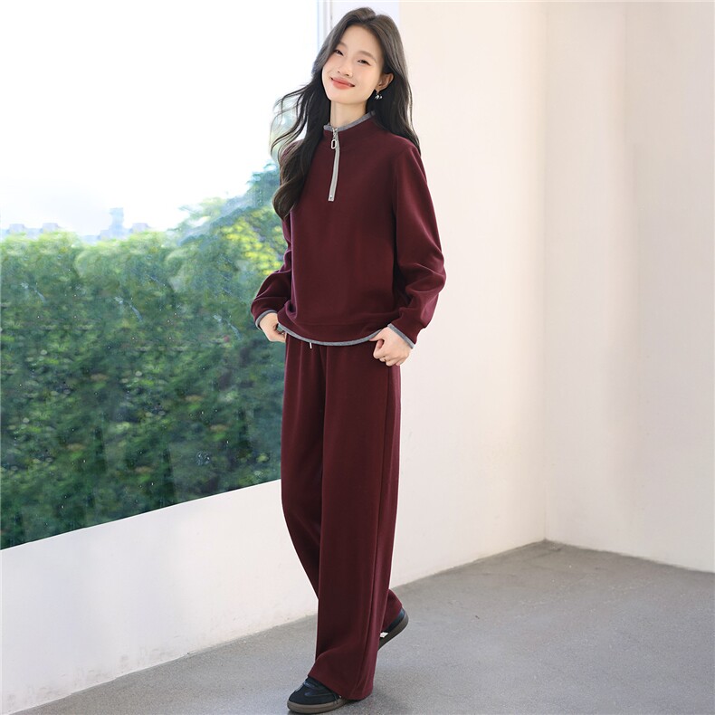 妈妈秋装休闲卫衣两件套新款洋气时尚中老年运动服套装女春秋宽松,女装套装/套裙,涵誉