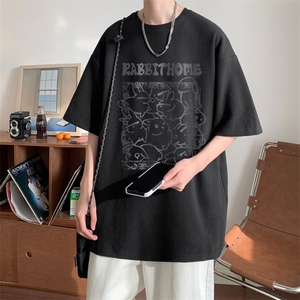 华夫格！港风华夫格短袖T恤男士半袖男五分袖体恤衫男HT121-P25图片