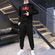 男士2021春秋卫衣休闲圆领潮流潮牌运动套装一套搭配帅气S805-P35，男装卫衣，星座509