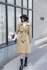 长款收腰风衣，女装风衣，YO\VLF雅洛菲