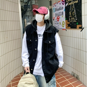 牛仔马甲男2025年秋季新款宽松夹克港风百搭工装外套MJ115-P60图片