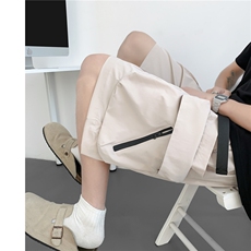 黑色工装短裤男款夏季美式机能大口袋裤子尼龙防水冰丝速干五分裤，男装牛仔裤，四季星座505