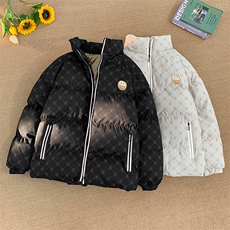 新款笑脸贴标字母加绒加厚保暖棉衣面包服A316-1-Y104P85控118，男装棉衣，星座906（原电商a316-1）